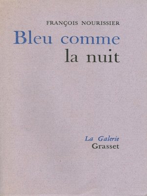 cover image of Bleu comme la nuit